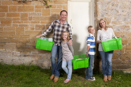 Residential waste sorting in Carshalton