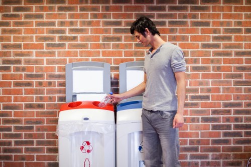 Types of business waste segregated for removal